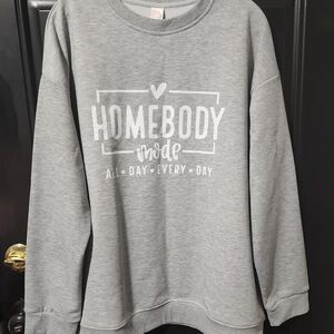 Gray Homebody Mode Sweatshirt